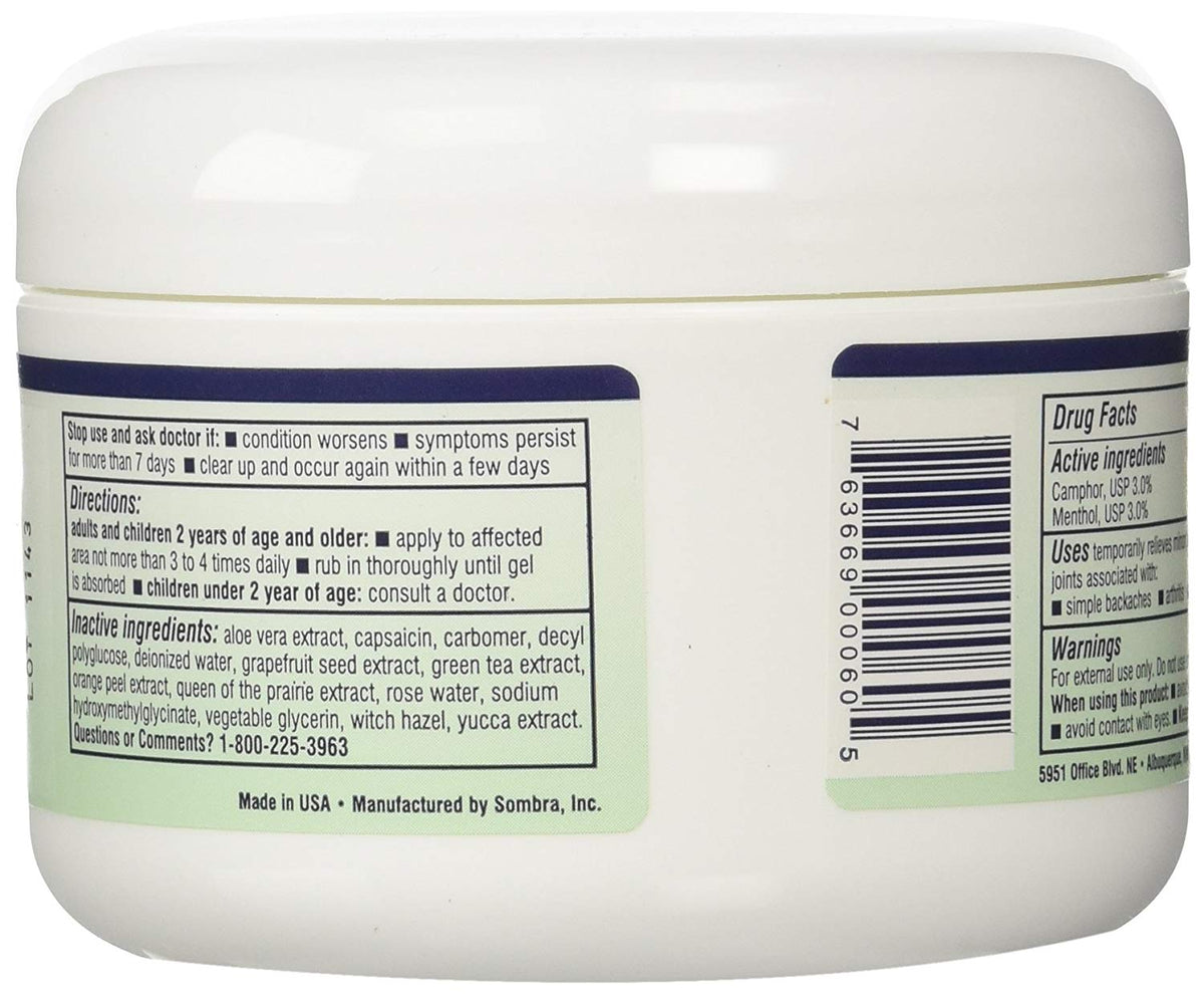 Sombra Warm Therapy Natural Pain Relieving Gel, 8 oz., 3 Count Active