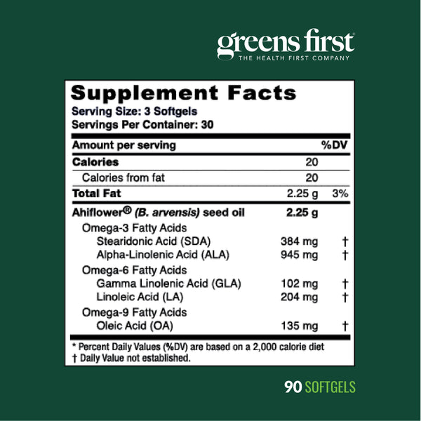 PRO Ahiflower Oil Vegan Omega-3, 90 Softgels