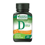 Adrien Gagnon - Vitamin D 1000 IU, Bone & Dental Health, Natural Orange Flavor, 100 Chewable Tablets