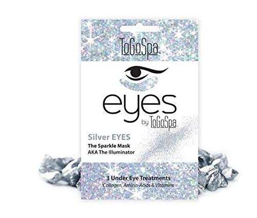 Silver Eyes by ToGoSpa Premium Anti-Aging Collagen Gel Pads for Puffiness, Dark Circles, and Wrinkles Under Eye Rejuvenation for Men & Women - 1 Pack - 3 Pair