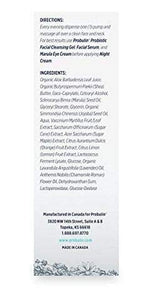 Probulin® Probiotic Night Cream – 1.69 fl. oz. (50 ml) Bottle – Probiotic Skin Care – Health Cream – Night Therapy – Marula Oil – Chamomile Cream – Lavender Cream