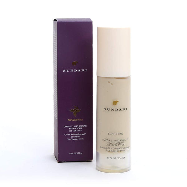 Sundari Omega 3 and Amalaki Night Cream, 1.7 Ounce