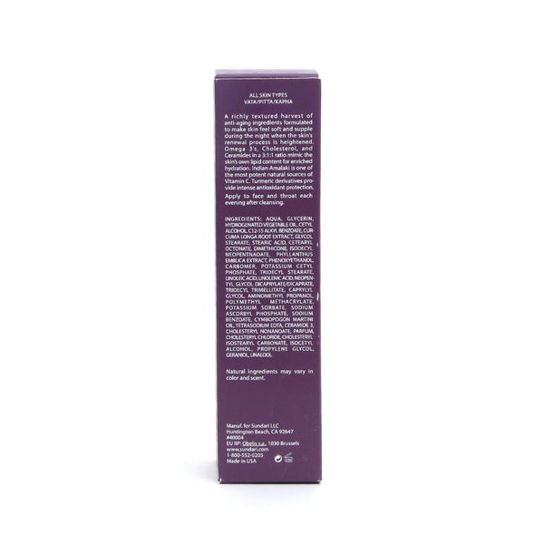 Sundari Omega 3 and Amalaki Night Cream, 1.7 Ounce