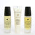 SUNDARI Hand and Lip Care Set - Two Hand Oils and One Lip Treatment Balm, All-Natural Remedies, Contains Neem Oil, Lotus Oil and Omega 3