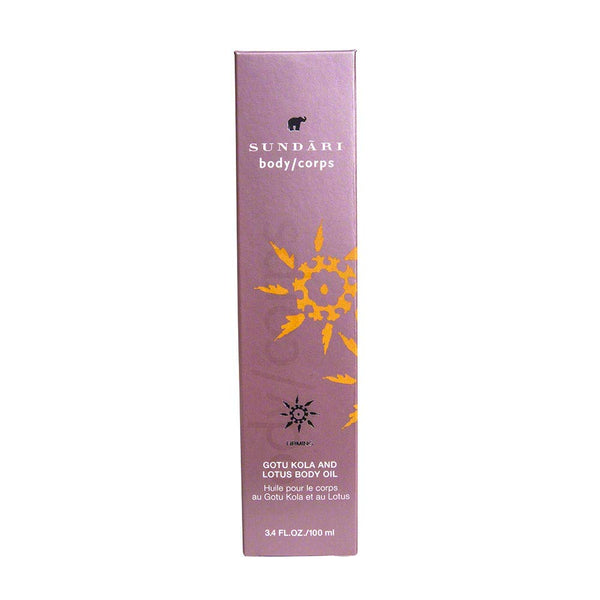 Sundari Gotu Kola and Lotus Body Oil, 3.4 Ounce
