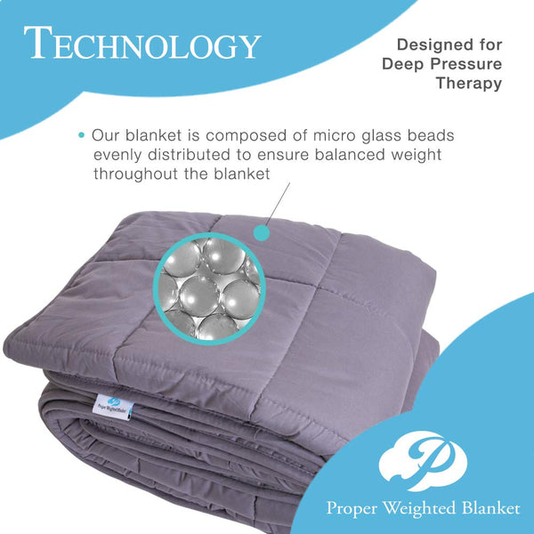 Proper Weighted Blanket 48"x72" - 15lbs