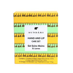 SUNDARI Hand and Lip Care Set - Two Hand Oils and One Lip Treatment Balm, All-Natural Remedies, Contains Neem Oil, Lotus Oil and Omega 3
