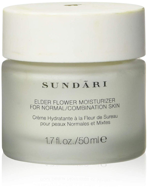 Sundari Elder Flower Moisturizer for Normal to Combination Skin, 1.7 Ounce