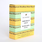 SUNDARI Hand and Lip Care Set - Two Hand Oils and One Lip Treatment Balm, All-Natural Remedies, Contains Neem Oil, Lotus Oil and Omega 3