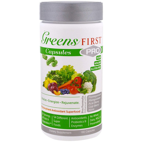 Greens First PRO-CAPSULES  - 180 Capsules 30 Servings