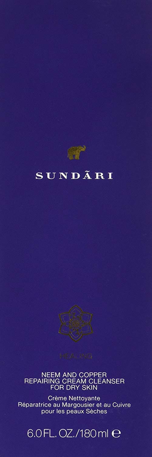 Sundari Neem and Copper Repairing Cream Cleanser for Dry Skin, 6 Ounce