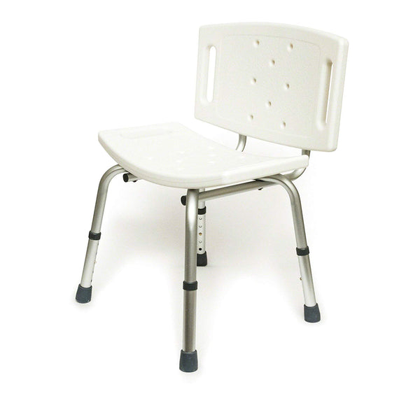 BodyMed Aluminum Shower Chair with Back, a Disability Aid for The Shower