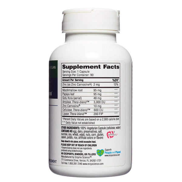 Enzyme Science - Acid Calm, Occasional Heartburn & Indigestion, 90 Vegetarian Capsules