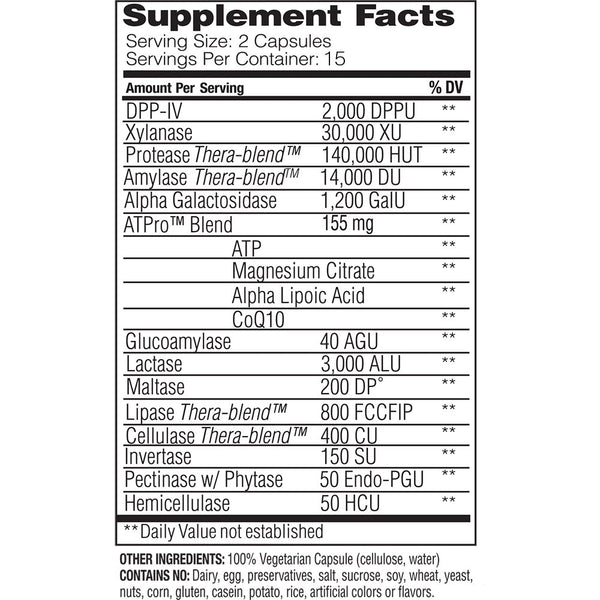 Enzyme Science - Intolerance Complex, Gluten, Dairy, Casein, and Phenol Digestive Enzyme Formula