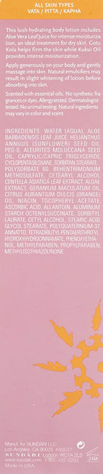 Sundari Gotu Kola and Kukui Body Lotion, 6.8 Ounce