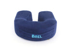 Travel Neck Pillow and Cushion, Velor Fabric, Memory Foam Pillow, Super Soft