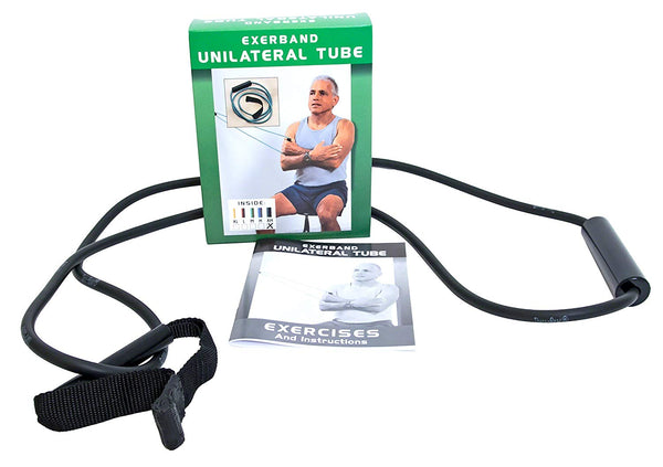 ExerBand Unilateral Loop Tube - Resistance Tube with Handle