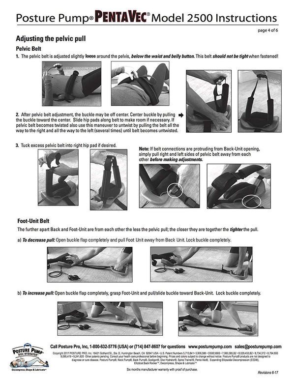 Posture Pump® for Sciatica and Low Back Discomfort - Penta Vec Model 2500