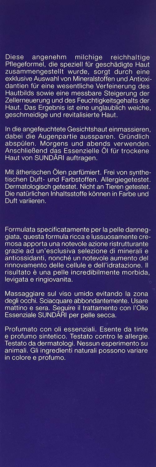 Sundari Neem and Copper Repairing Cream Cleanser for Dry Skin, 6 Ounce
