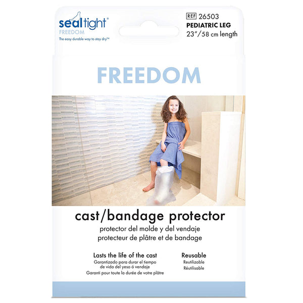 Seal Tight Freedom Cast and Bandage Protector, Best Watertight Protection, Pediatric Leg 23 inch