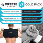 FreezeSleeve Flat Pak - 12" x 17" Cold Therapy Treatment- Black