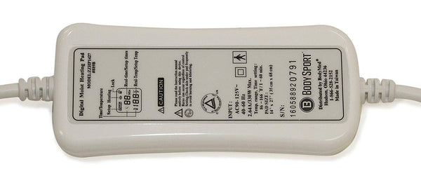 BodyMed® 14" x 27" White Digital Electric Moist Heating Pad