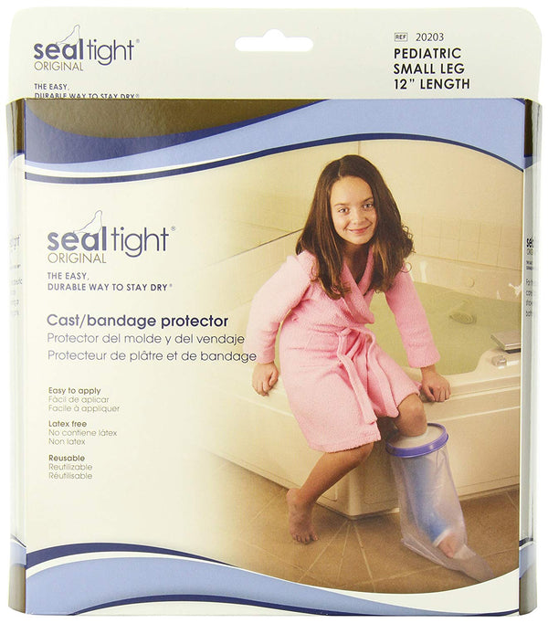 Seal Tight Original Cast and Bandage Protector, Best Watertight Protection, Pediatric Small Leg