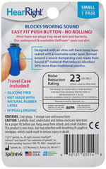HearRight Ultra Soft Ear Plugs – Foam Ear Plugs – Soft Ear Plugs – (3-Pack) – Small