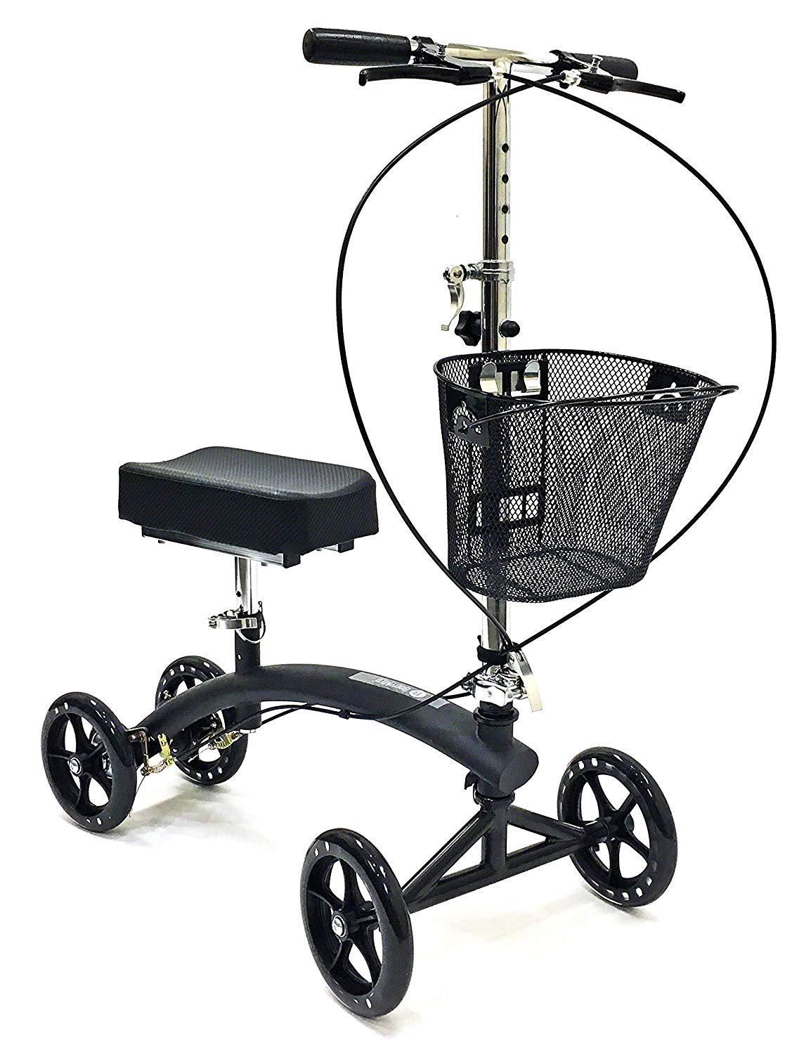 Knee Scooter, Knee Walker with Dual Brakes & Basket BodyMed