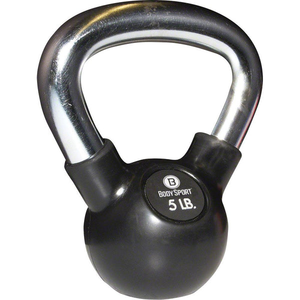 Body Sport® Rubber Chrome Kettlebells