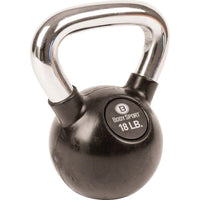 Body Sport® Rubber Chrome Kettlebells