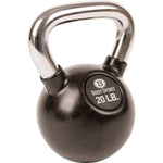 Body Sport® Rubber Chrome Kettlebells