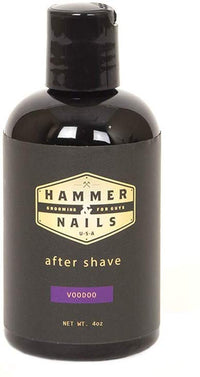 Hammer & Nails Aftershave 4 oz. (118 mL) Men's Post-Shave Lotion Hydrating Bump Prevention & Acne Treatment