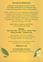 The Jojoba Company USDA Certified Organic HobaCare Jojoba - 100% Pure Jojoba, 1 Liter (33.76 fl oz.)