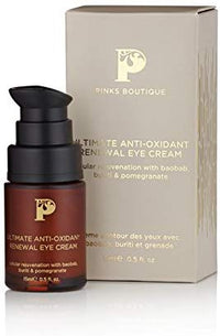 Pinks Boutique Ultimate Anti-Oxidant Renewal Eye Cream .5 oz. (15 mL) – Under Eye Treatment Moisturizing Cream – Eye