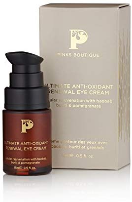 Pinks Boutique Ultimate Anti-Oxidant Renewal Eye Cream .5 oz. (15 mL) – Under Eye Treatment Moisturizing Cream – Eye