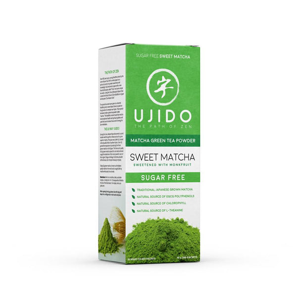 Ujido Japanese Monk Fruit Sweet Matcha - 10 Ready Mix Packets