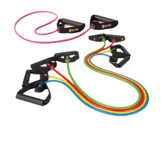 Body Sport Resistance Tube Kit, Studio Series Fitness Performance