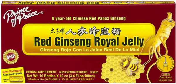 Prince of Peace Red Ginseng Royal Jelly, 0.34 fl. oz. Each