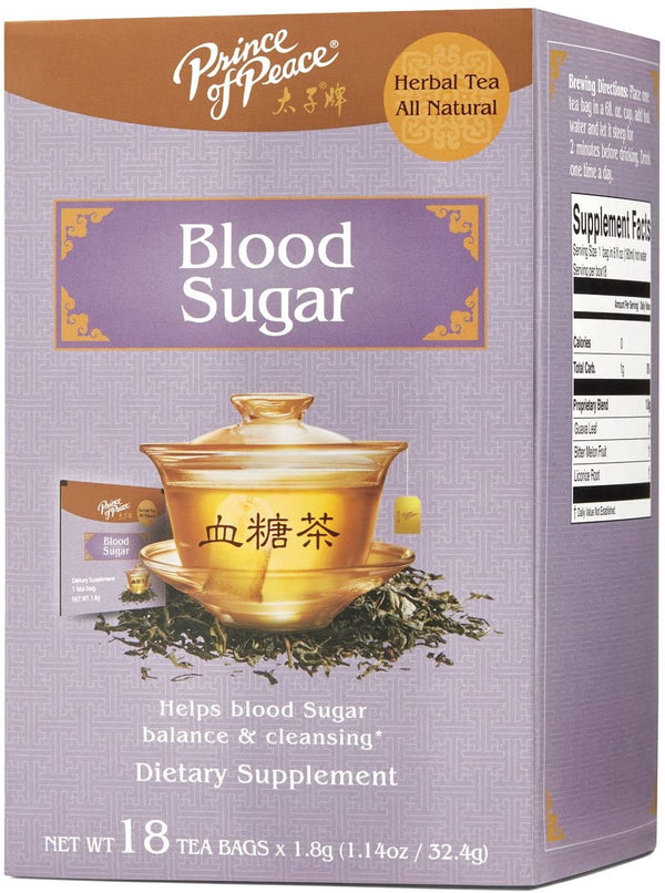 Prince of Peace Blood Sugar Tea, 18 Tea Bags – Traditional Medicinal Tea