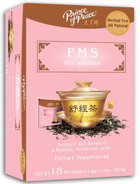 Prince of Peace PMS Tea, 18 Tea Bags – Herbal Tea for Menstrual Cycles