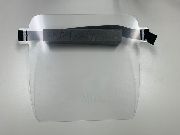 Personal Protective Face Shield - Splash Barrier, Reusable - Adjustable Elastic Strap